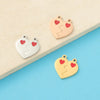 10 PCS/Package 304 Stainless Steel 18K Gold Plated Rose Gold Plated Customization Laser Engraving Heart Shape Pendant