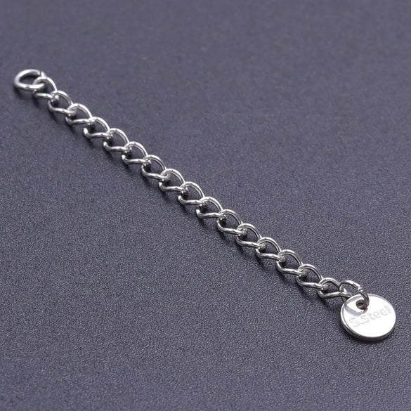 10 PCS/Package 6*60mm 304 Stainless Steel Geometric Polished Extension Chain