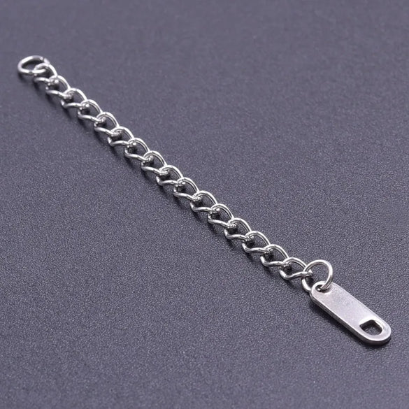 10 PCS/Package 6*60mm 304 Stainless Steel Geometric Polished Extension Chain