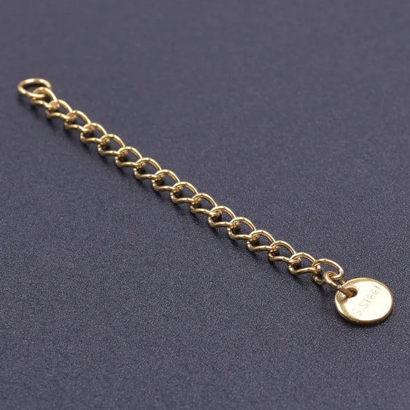 10 PCS/Package 6*60mm 304 Stainless Steel Geometric Polished Extension Chain