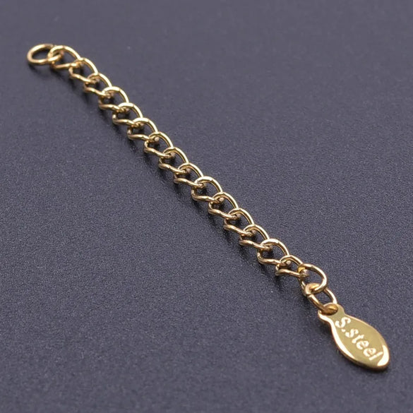 10 PCS/Package 6*60mm 304 Stainless Steel Geometric Polished Extension Chain