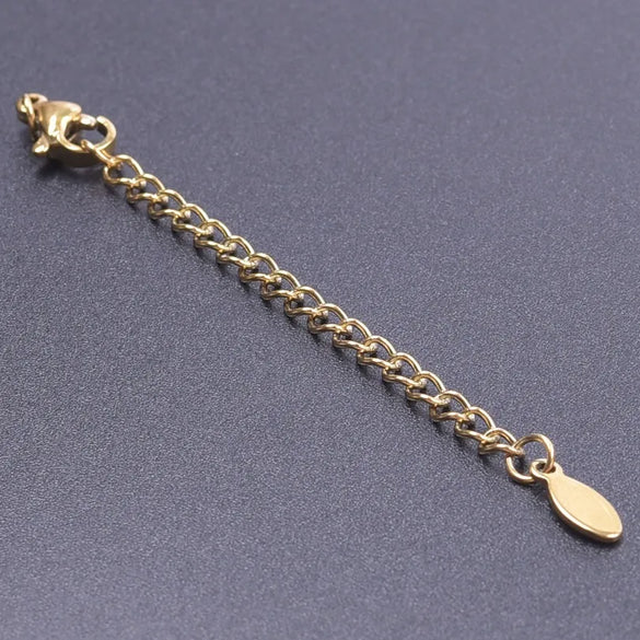 10 PCS/Package 6*60mm 304 Stainless Steel Geometric Polished Extension Chain