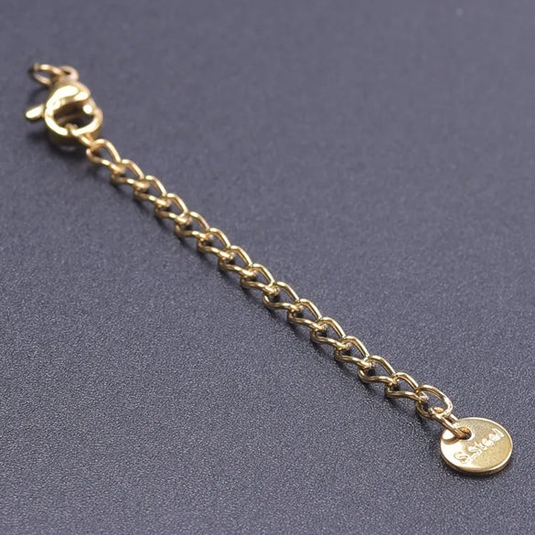 10 PCS/Package 6*60mm 304 Stainless Steel Geometric Polished Extension Chain