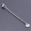 10 PCS/Package 6*60mm 304 Stainless Steel Geometric Polished Extension Chain