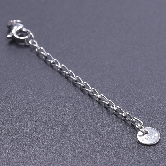 10 PCS/Package 6*60mm 304 Stainless Steel Geometric Polished Extension Chain