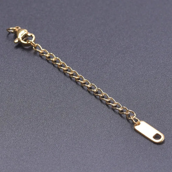 10 PCS/Package 6*60mm 304 Stainless Steel Geometric Polished Extension Chain