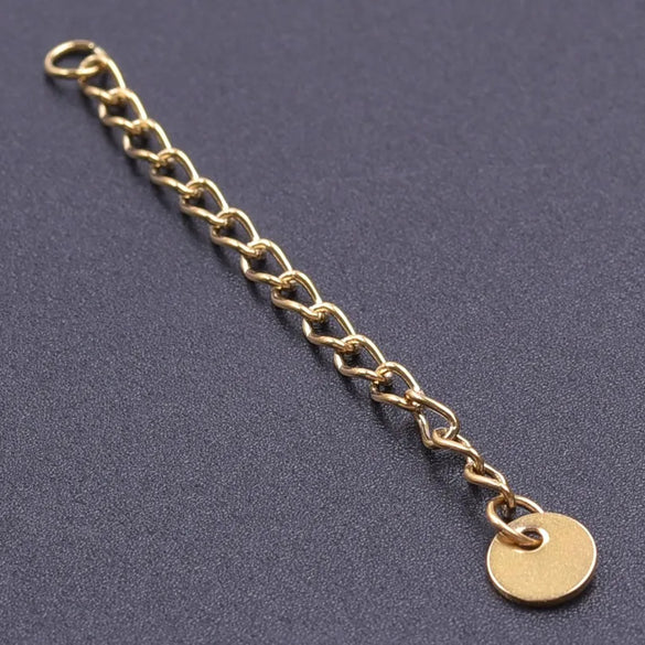 10 PCS/Package 6*60mm 304 Stainless Steel Geometric Polished Extension Chain