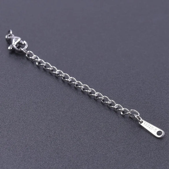 10 PCS/Package 6*60mm 304 Stainless Steel Geometric Polished Extension Chain