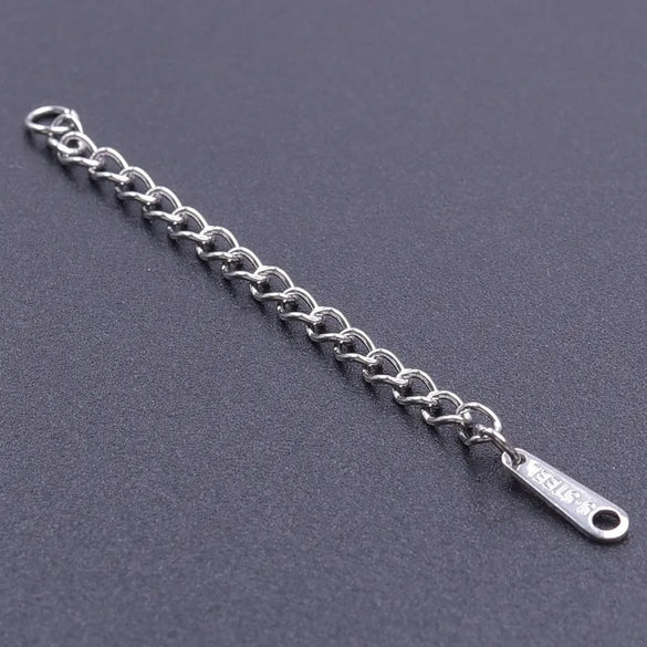 10 PCS/Package 6*60mm 304 Stainless Steel Geometric Polished Extension Chain