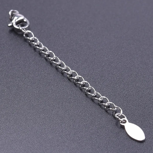 10 PCS/Package 6*60mm 304 Stainless Steel Geometric Polished Extension Chain