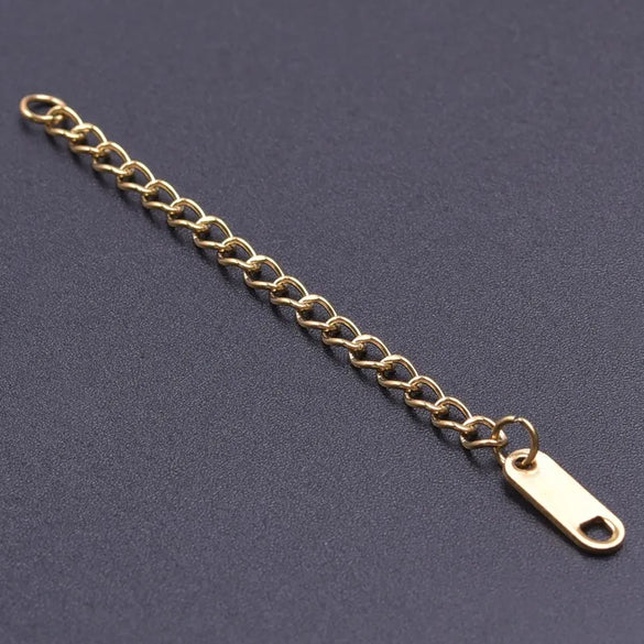 10 PCS/Package 6*60mm 304 Stainless Steel Geometric Polished Extension Chain
