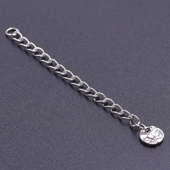 10 PCS/Package 6*60mm 304 Stainless Steel Geometric Polished Extension Chain