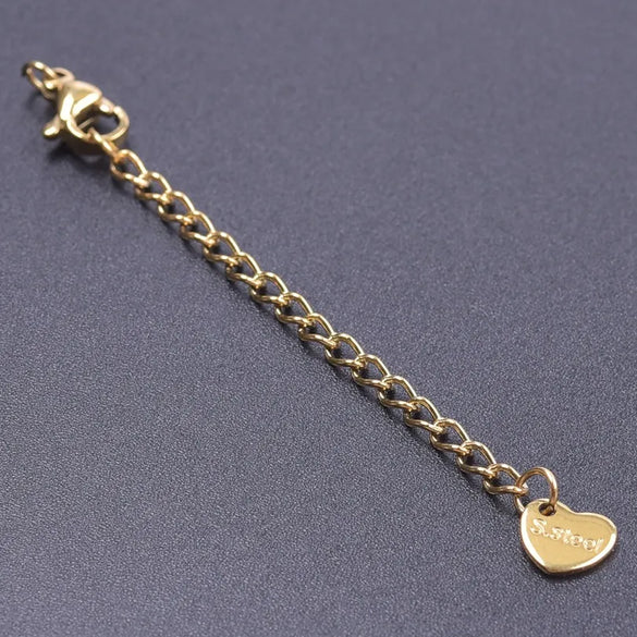 10 PCS/Package 6*60mm 304 Stainless Steel Geometric Polished Extension Chain