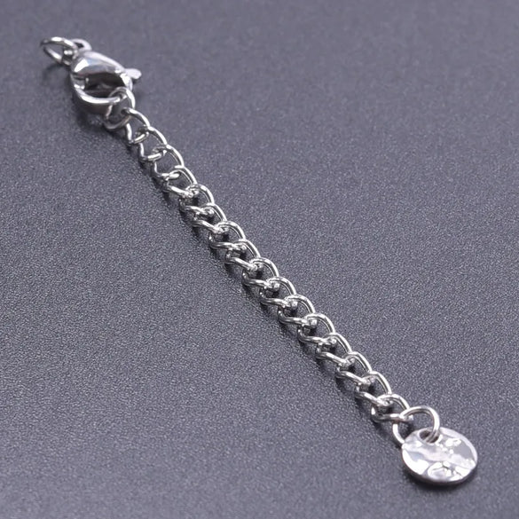 10 PCS/Package 6*60mm 304 Stainless Steel Geometric Polished Extension Chain
