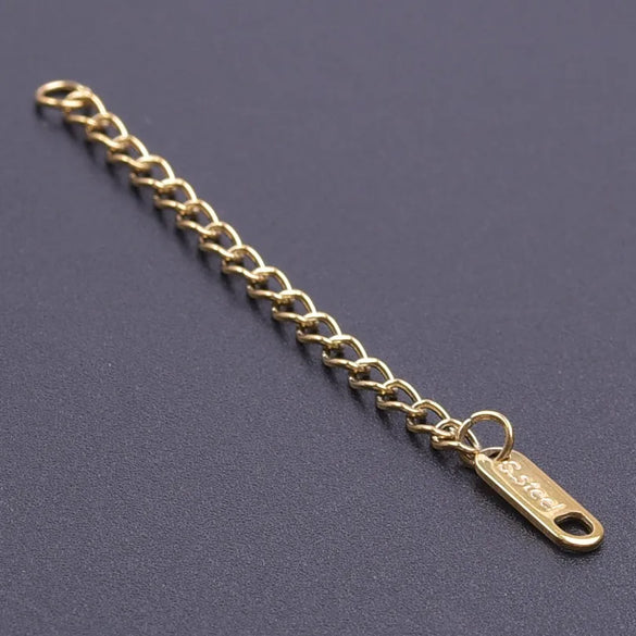 10 PCS/Package 6*60mm 304 Stainless Steel Geometric Polished Extension Chain