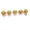 10 PCS/Package Diameter 11mm Hole 4~4.9mm Metal 14K Gold Plated Symbol Beads