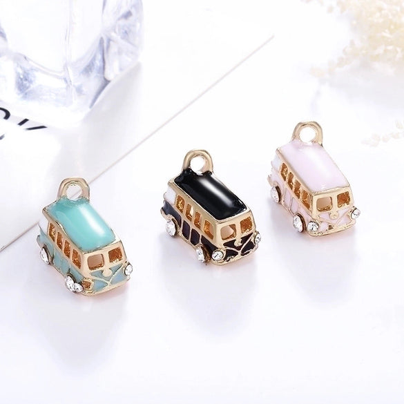 Simple Style Bus Alloy Enamel Inlay Jewelry Accessories