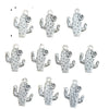 10 Pieces Retro Cactus Alloy Plating Pendant Jewelry Accessories