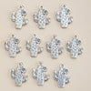 10 Pieces Retro Cactus Alloy Plating Pendant Jewelry Accessories