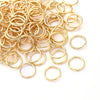 100 PCS/Package 50 PCS/Package 5x1mm 6.5x1mm 6x1mm Hole 3~3.9mm Hole 4~4.9mm Hole 5~5.9mm 304 Stainless Steel 18K Gold Plated Circle Simple Solid Color Polished Open Jump Rings