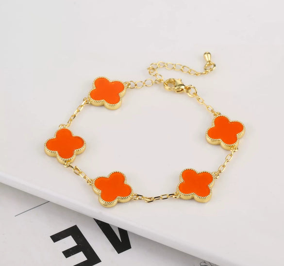 Wholesale Plastic Shell Volcanic Lava Rock Retro 3 Piece Set For Ladies Copper 18K Gold Plated With Plant Flower Pattern Electroplated