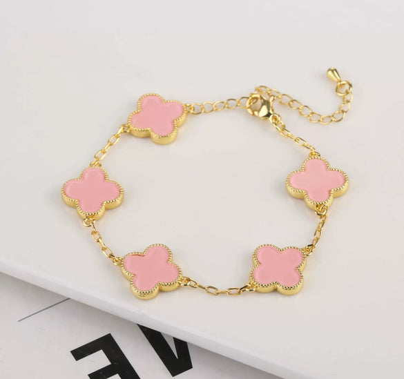 Wholesale Plastic Shell Volcanic Lava Rock Retro 3 Piece Set For Ladies Copper 18K Gold Plated With Plant Flower Pattern Electroplated