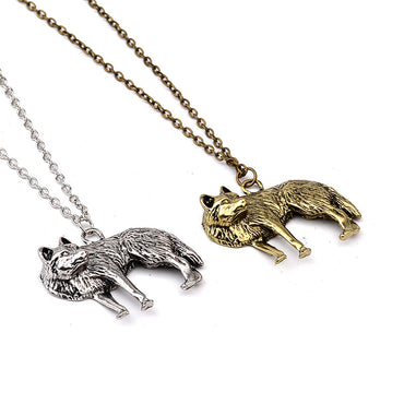 Wild Animal Wolf Necklace Long Necklace Retro Wolf Head Simple Pendant Necklace Accessories Wholesale Nihaojewelry