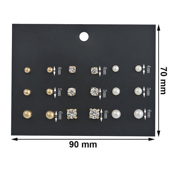 Simple Style Heart Shape Bow Knot Snowflake Alloy Plating Inlay Rhinestones Women's Ear Studs 1 Set