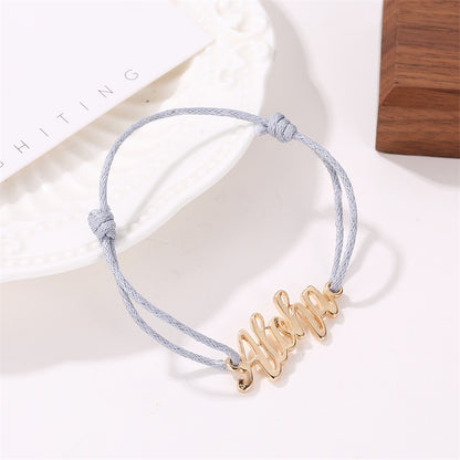 Fashion Three-piece Letter Boho Style Alloy Bracelet  Wholesale