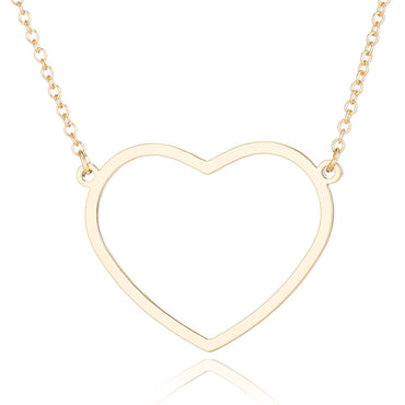 Sweet Heart Shape Stainless Steel Pendant Necklace 1 Piece