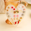 12 Pairs Casual Cute Heart Shape Strawberry Butterfly Inlay Alloy Artificial Rhinestones Ear Studs