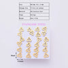 12 Pairs Casual Modern Style Simple Style Infinity Water Droplets Handmade Polishing Laser 304 Stainless Steel Gold Plated Ear Studs