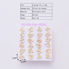 12 Pairs Casual Modern Style Simple Style Infinity Water Droplets Handmade Polishing Laser 304 Stainless Steel Gold Plated Ear Studs