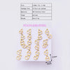 12 Pairs Casual Modern Style Simple Style Infinity Water Droplets Handmade Polishing Laser 304 Stainless Steel Gold Plated Ear Studs