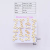 12 Pairs Casual Modern Style Simple Style Infinity Water Droplets Handmade Polishing Laser 304 Stainless Steel Gold Plated Ear Studs