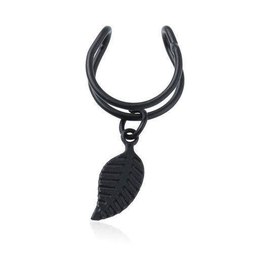 Fashion Women Metal Leaves Single Ear Cuff Clip Earrings Alloy Alloyen Nhdp136154