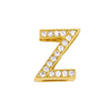 Fashion Letter Copper Gold Plated Zircon Necklace