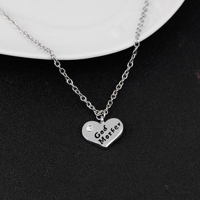 Mother&#39;s Day Necklace New Fashion Alloy Jewelry Necklace Heart Pendant Wholesale