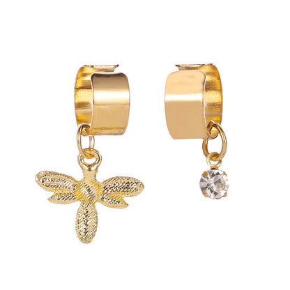Wholesale Jewelry Retro Geometric Artificial Gemstones Plating Earrings