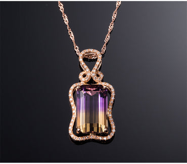 Simple Style Rectangle Copper Plating Artificial Gemstones Rings Necklace