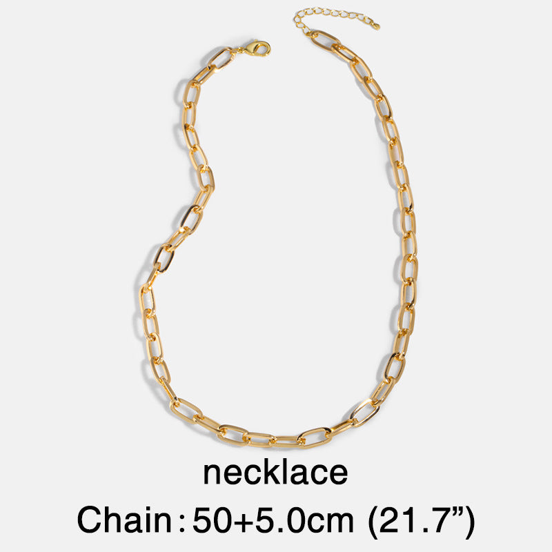 Trend Jewelry Cuban Chain Titanium Steel Necklace Fashion Chain Stainless Steel Hip-hop Necklace Wholesale Nihaojewelry