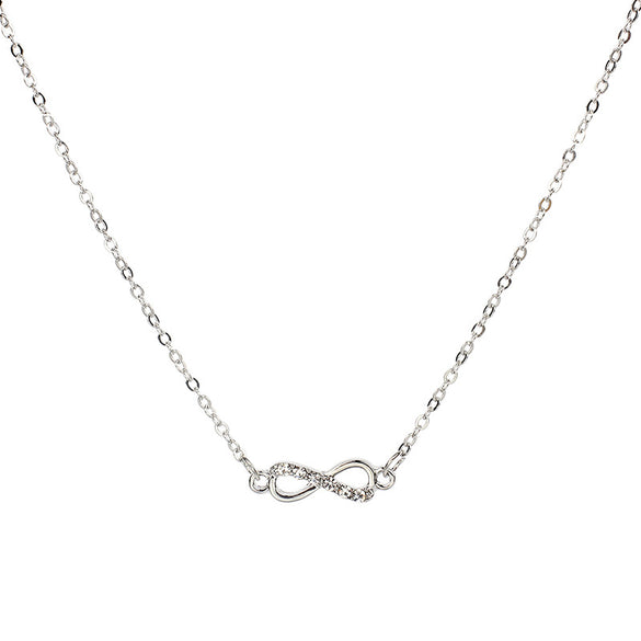 Fashion Hollow Bow Diamond Necklace Bracelet Anklet