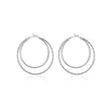 Simple  Double-layer Big Circle Earrings