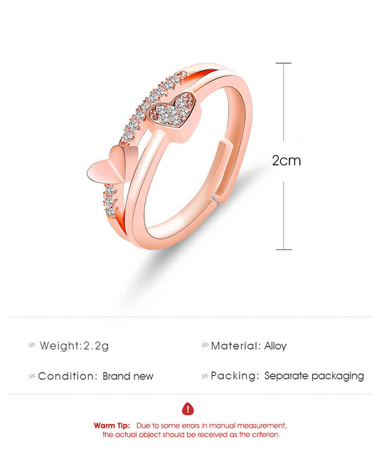 New Korean Creative Heart-to-heart Ring