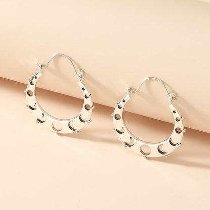 Wholesale Jewelry Retro Simple Hollow Geometric Earrings Nihaojewelry