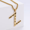 Hip-hop Polished Plating 18k Gold Stainless Steel Alphabet Pendant Wholesale Gooddiy