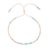 1 Piece Bohemian Geometric Glass Irregular Knitting Tassel Women's Bracelets