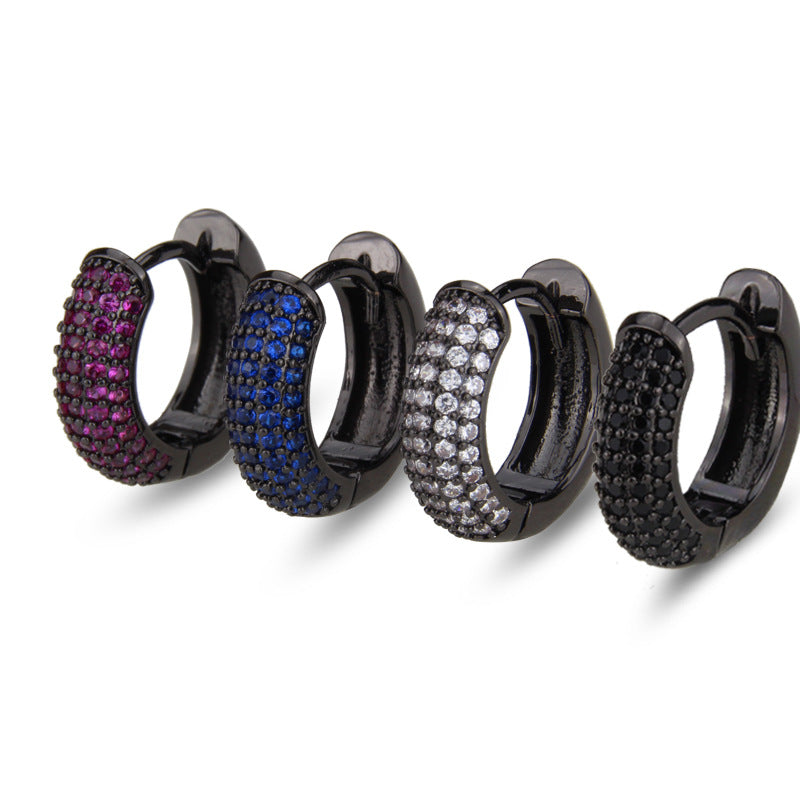Fashion Simple Hot Sale Multi-color Zircon Earrings New Fashion Earrings Wholesale Nihaojewelry