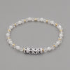 Bohemian Style Color Crystal Letter Beaded Small Bracelet