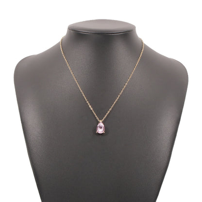 Simple Water Drop Diamond Single Layer Necklace Wholesale